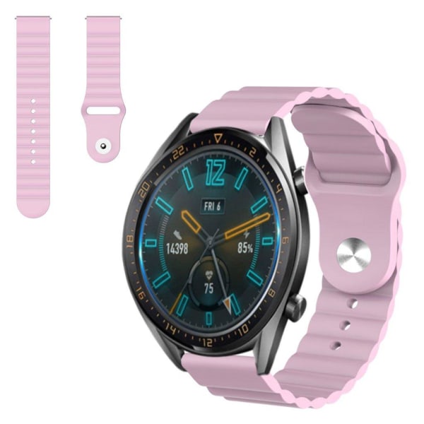 Huawei Watch GT 2 46mm cool silicone watch band - Light Purple Lila