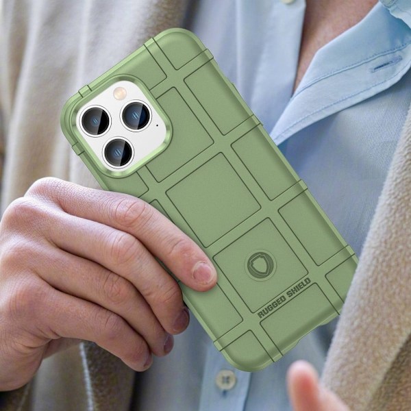 Rugged Shield iPhone 14 Pro skal - Grön Grön