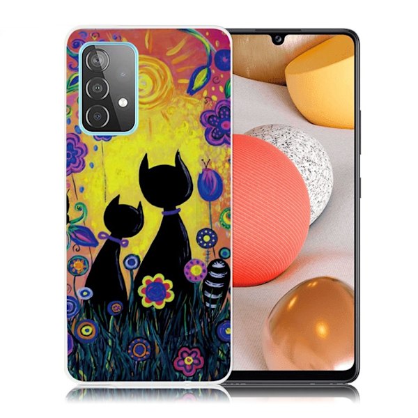 Deco Samsung Galaxy A52 5G skal - Svarta Katter multifärg