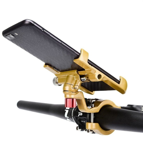 Bicycle mount 360 degree mount handlebar - Gold Gold