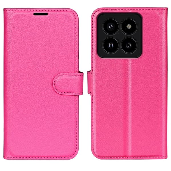 Classic Xiaomi 14 Pro flip etui - Rosa Pink