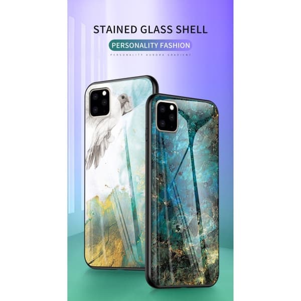 Fantasy Marble iPhone 11 Pro Max deksel - Emerald Green