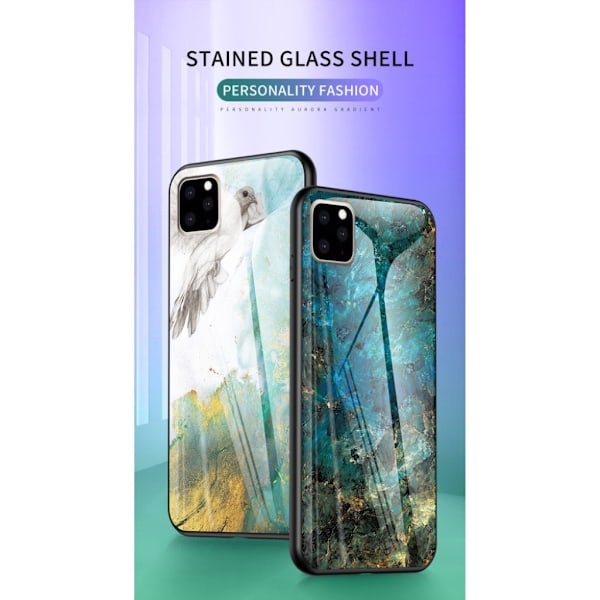 Fantasy Marble iPhone 11 Pro Max kuoret - Smaragdi Green