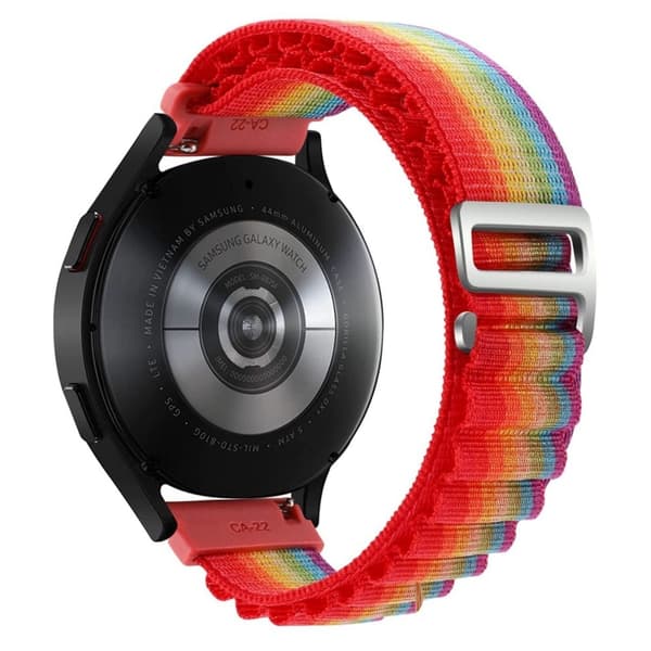 20 mm universal nylon-urrem - Regnbue Multicolor