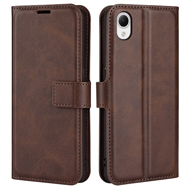 Lompakko Nahkakotelo For Samsung Galaxy A23e - Ruskea Brown