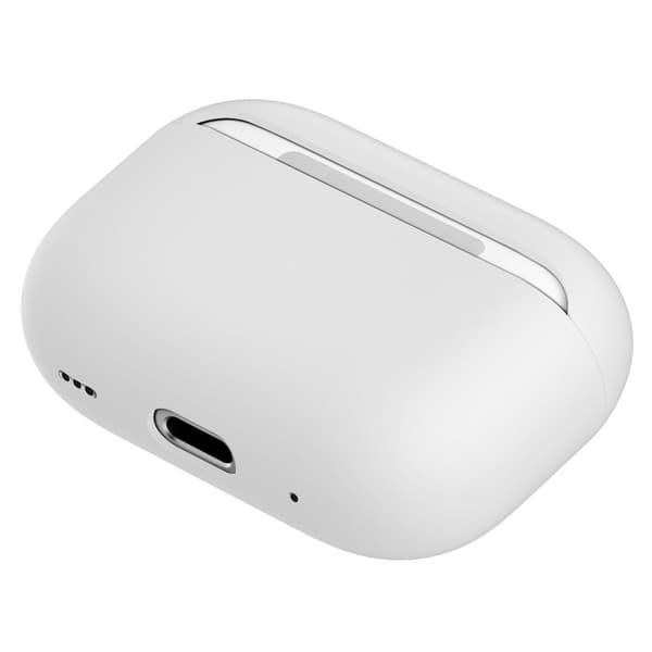 AirPods Pro 2 silikonfodral i gångjärnsfri stil - Vit Vit
