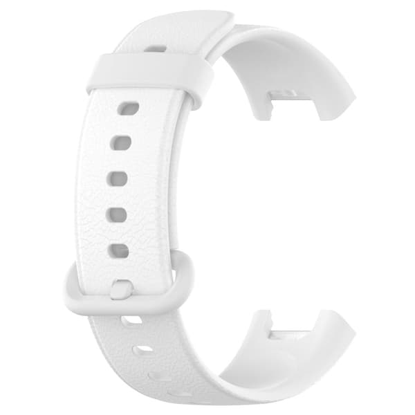 Xiaomi Redmi Watch silikon litchi klokkerem - Hvit White
