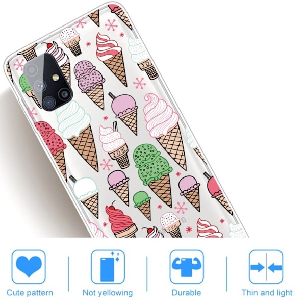 Deco Samsung Galaxy M51 kotelot - Jäätelö Multicolor