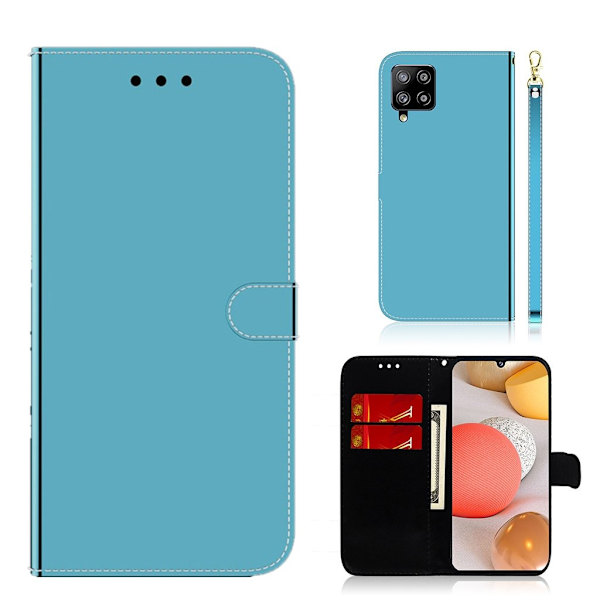 Mirror Samsung Galaxy A42 5G Flippetui - Blå Blue