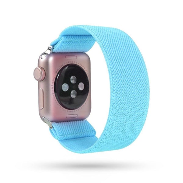 Apple Watch Series 5 40 mm ensfarvet nylon-urrem - Babyblå Blue