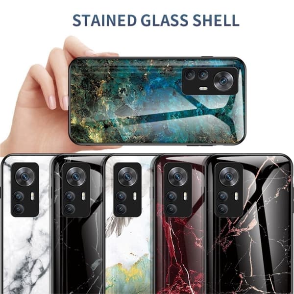 Fantasy Marmor Xiaomi 12T / Xiaomi Redmi K50 Ultra skal - Vit Marmor Vit