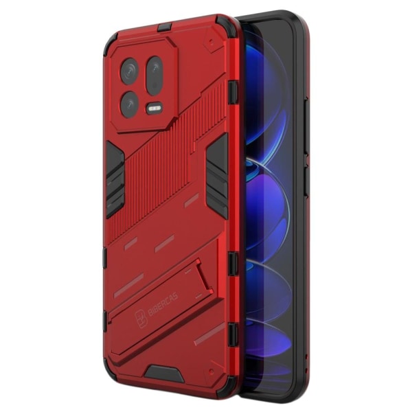 Stødsikker Hybrid Cover med A Moderne Touch til Xiaomi 13 - Rød Red