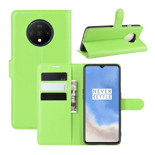 Classic OnePlus 7T flip kotelot - Vihreä Green