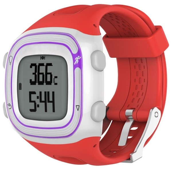 Garmin Forerunner 10 Enfärgat silikon klockband - Röd Röd