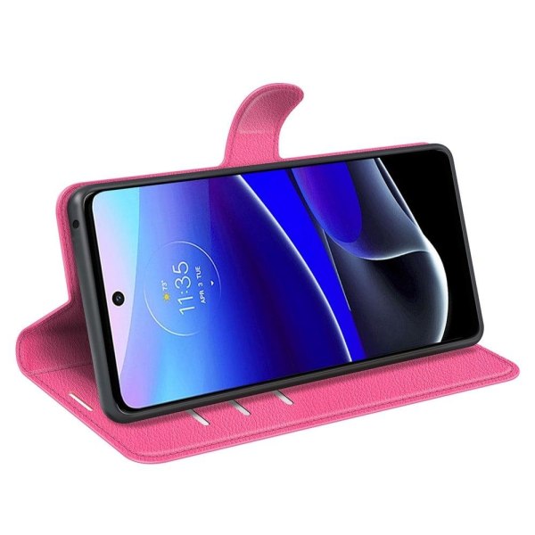 Klassisk Motorola Moto G (2022) flip etui - Pink Pink