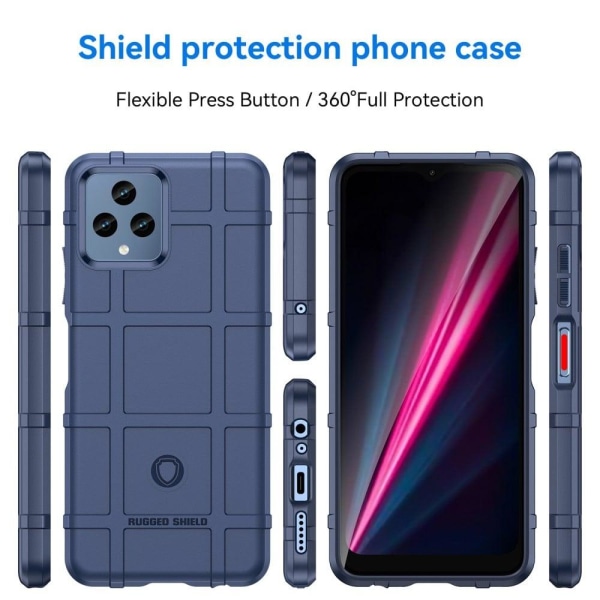 Rugged Shield T-Mobile REVVL 6 5G skal - Blå Blå