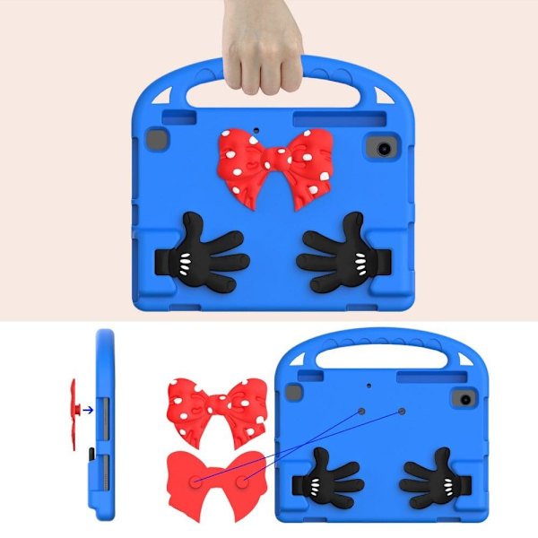 Samsung Galaxy Tab A8 10.5 (2021) sødt mini palmeformet cover - Blå Blue