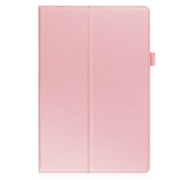 Foldbart etui med Lichi-tekstur til Samsung Galaxy Tab A8 10.5 (2021) - Lyserød Pink