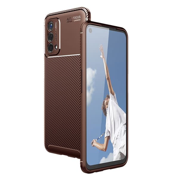 Carbon Shield OnePlus Nord N200 5G deksel - Brun Brown