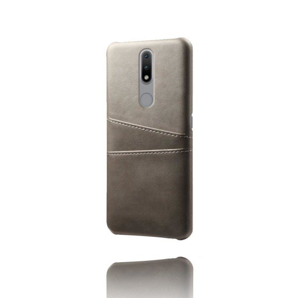 Dual Card etui - Nokia 2.4 - grå Silver grey