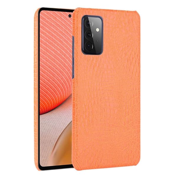 Croco Samsung Galaxy A72 5G cover - Orange Orange