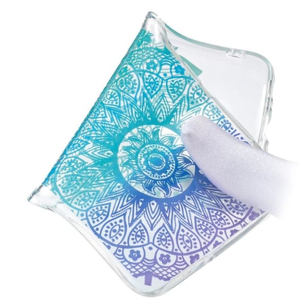 Huawei Y7 2019 mønstret etui - Mandala Blomst Blue