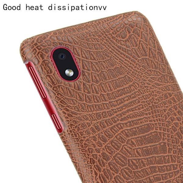 Croco Etui Samsung Galaxy M01 / A01 Core - Kaffe Blue