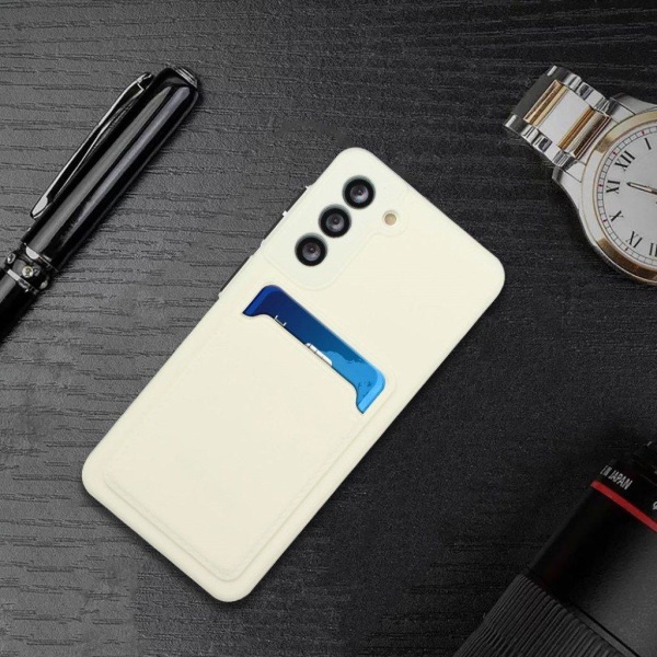 Card Holder Suojakuori For Samsung Galaxy S21 - Valkoinen White