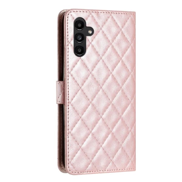Funktionelt Samsung Galaxy S23 FE rombe etui med pung Pink