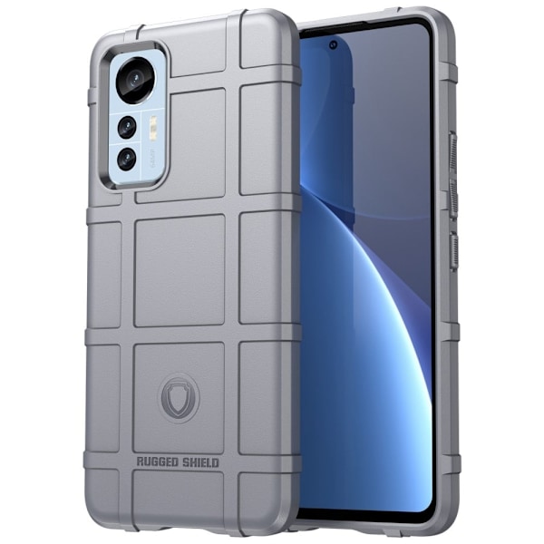 Rugged Shield Xiaomi 12 Lite cover - Sølv/Grå Silver grey