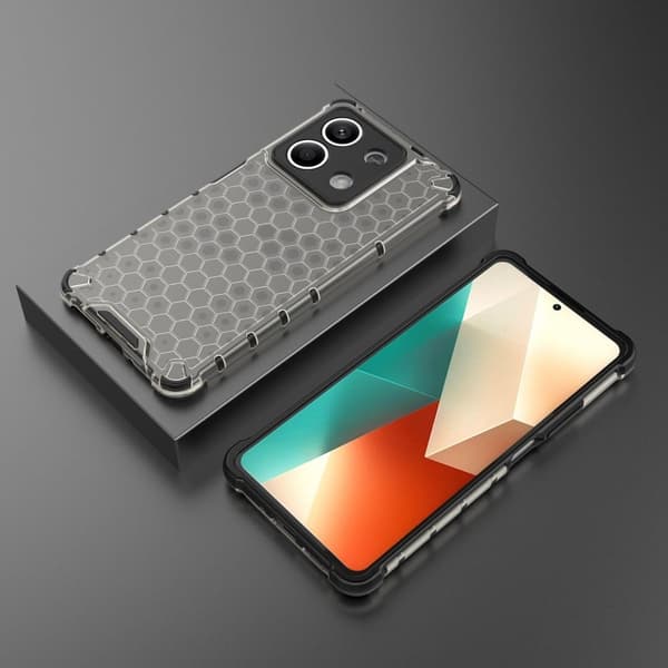 Bofink Honeycomb Xiaomi Redmi Note 13 deksel - Svart Black