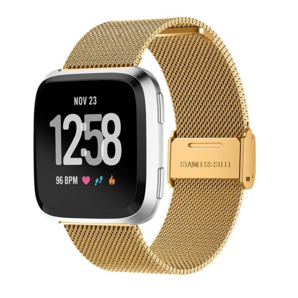 Fitbit Versa urlänk luxuös meshlänk rostfri stål - Guld Guld