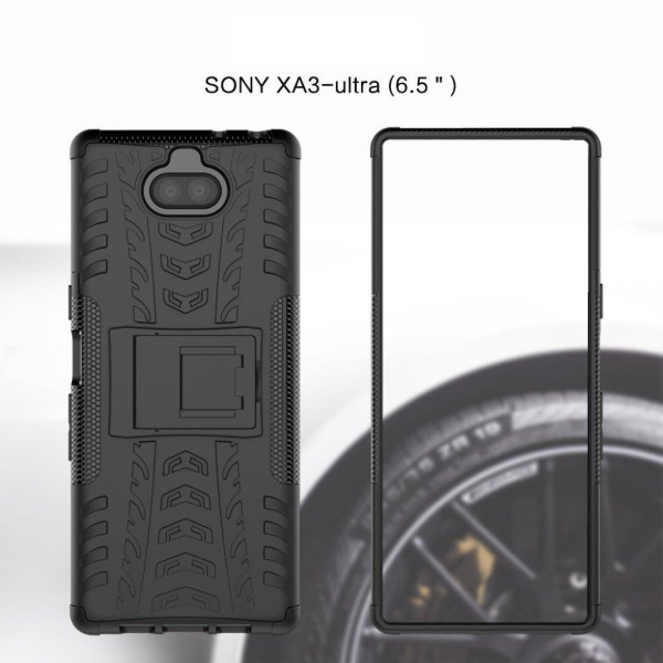 Sony Xperia 10 Plus dæk kombo etui - Sort Black