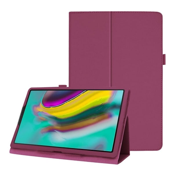 Samsung Galaxy Tab A 10.1 (2019) litchi läderfodral - Lila Lila