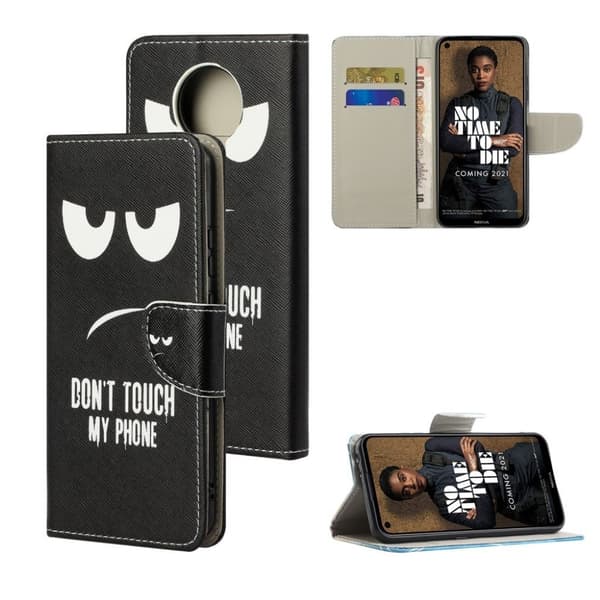 Wonderland Nokia 3.4 Flippetui - Angry Face Black