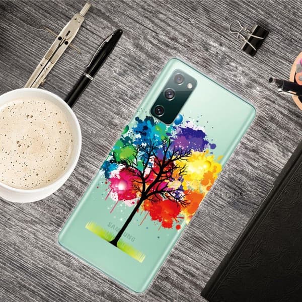 Deco Samsung Galaxy S20 Fe 5g / S20 Fe Etui - Farverig Træ Multicolor