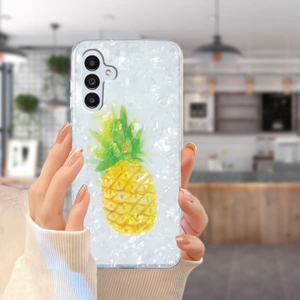 Marble Samsung Galaxy A04s Suojakotelo - Pineapple Yellow