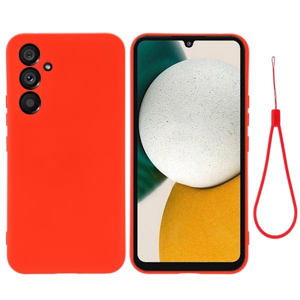 Matt Samsung Galaxy A34 5G skal av flytande silikon - Röd Röd
