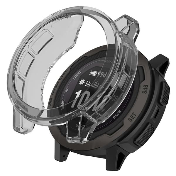 Garmin Instinct 2 transparent skydd - Genomskinlig Svart Svart
