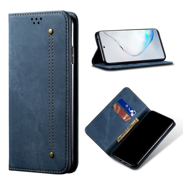 Jeans Samsung Galaxy Note 10 Lite fodral - Blå Blå