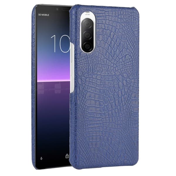 Croco Sony Xperia 10 II kotelot - Tummansininen Blue