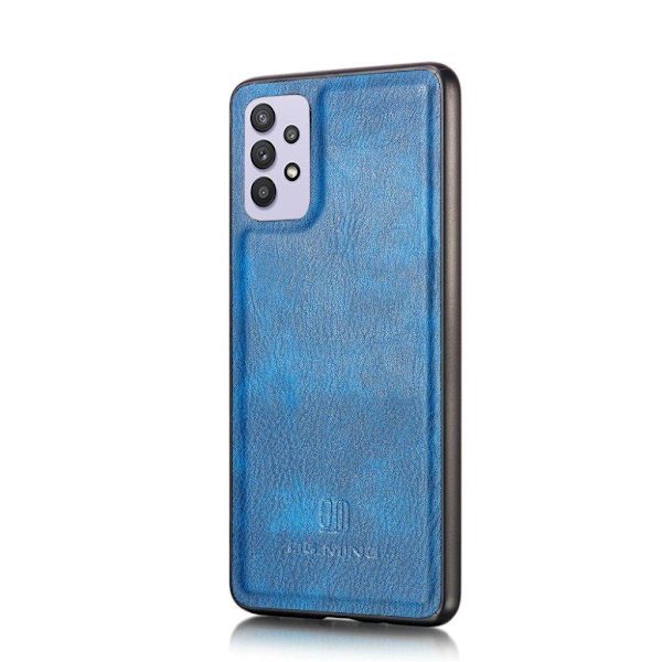 DG.MING Samsung Galaxy A32 5G 2-i-1 etui med pung - Blå Blue