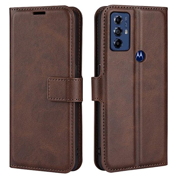 Lompakko Nahkakotelo For Motorola Moto G Play (2023) - Ruskea Brown