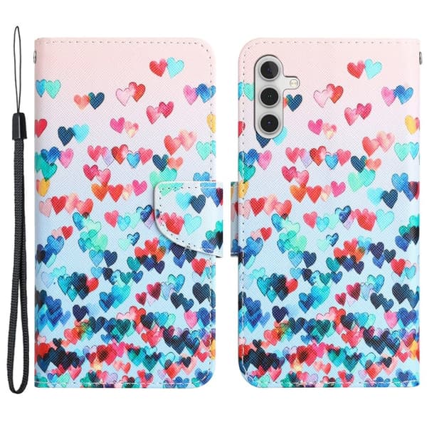 Wonderland Samsung Galaxy A35 flip etui - Kærlighedshjerte Pink