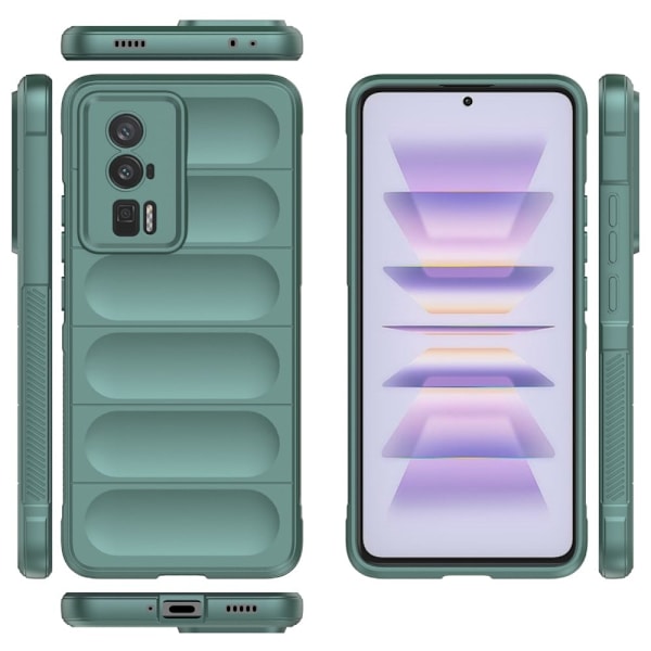 Mjukt greppformat Xiaomi Redmi K60 / Xiaomi Redmi K60 Pro skal - Silver/Grå Silvergrå
