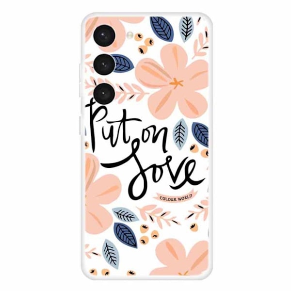 Deco Samsung Galaxy S23 Plus skal - Sätta På Kärlek Rosa