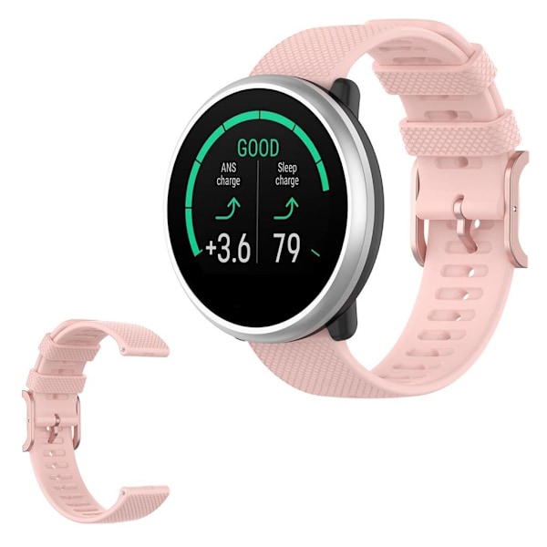 Polar Ignite silikoninen kellonauha - Vaalea Pinkki Pink