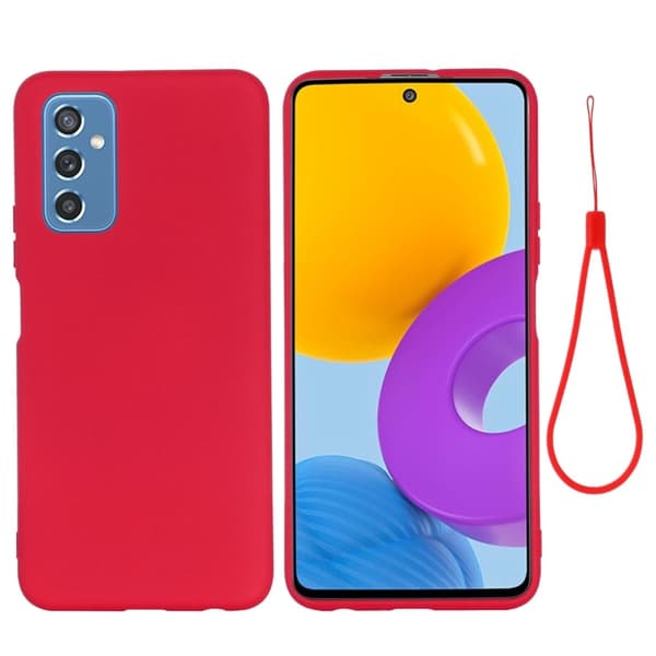 Matte Liquid Samsung Galaxy M52 5G silikone cover - Rød Red