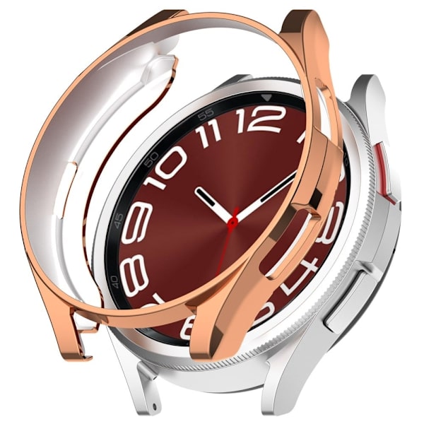 Galaxy Watch TPU galvaniserad klockram - Roséguld Transparent
