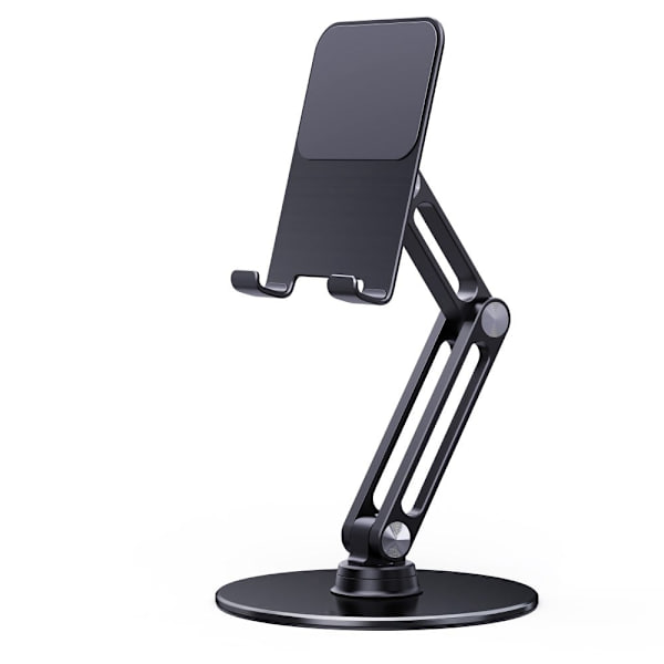 Universalholder til telefon og tablet i aluminiumslegering - Sort Black